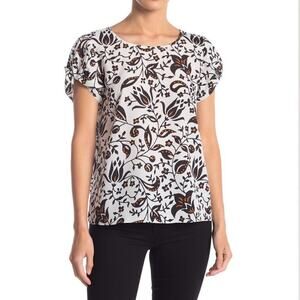 NWT Joie Elline floral top with puff sleeves